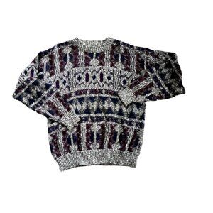 Vintage Method Chunky Knit Novelty Sweater M